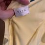 BNWOT VILA Lemon yellow flowy shift dress size 10 Image 9