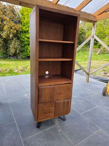 narrow shelf unit