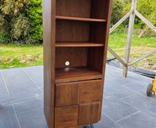 narrow shelf unit