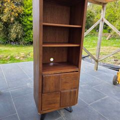 narrow shelf unit