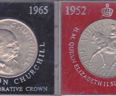 2 x GB Crowns 1965 and 1977