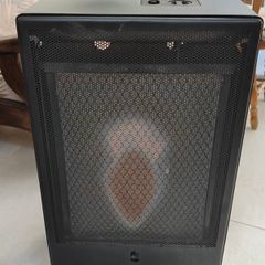 Gas heater with empty bottles