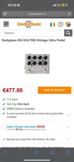 Darkglass Vintage Ultra (Preamp and Overdrive)
