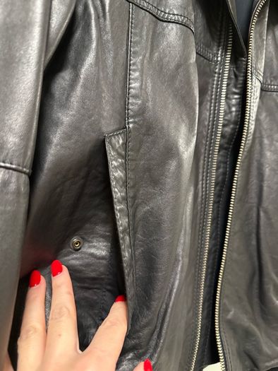 Brand new Hugo Boss leather jacket