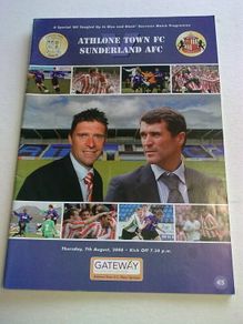 Football programme 2008 Athlone V Sunderland