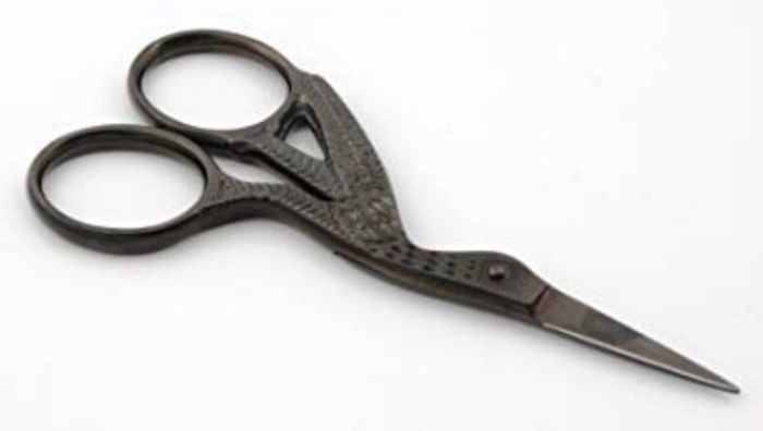 Stork Scissors, Embroidery Scissors, Sewing Scissors, Paper Craft Scissors, Stainless Steel Sharp Tip 3.5"-Inch