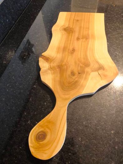 European Walnut Board 65cm - Solid One Piece - Handmade