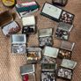 vintage George & Co. Press Button Tins with contents Image 2