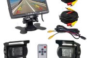 7" HD LCD Monitor + Rear view Car Camera Parking Night Vision Waterproof Backup Camera For Bus Truck RV Trailer for Camper Van Bus Truck Rear View Display