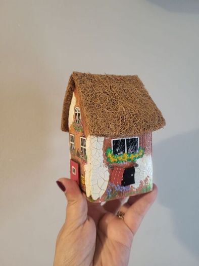 handcrafted tiny wooden house