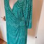 Perseption concept crossover knee length dress size XL UK16/18 EU44/46 Postage included Image 2