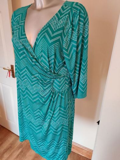 Perseption concept crossover knee length dress size XL UK16/18 EU44/46 Postage included