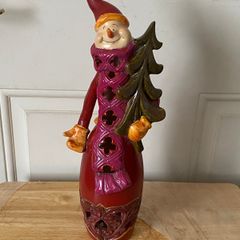 Snowman tealight candle holder