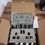 Screwless Flat Plate 13A Double Sockets (5 pack), Brushed Steel Image 5