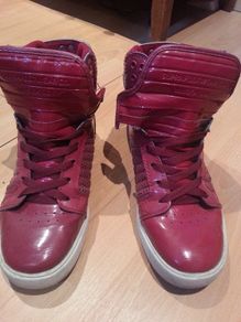 Cheap red supra high top shoes