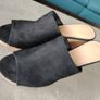 Black Suede Wedge Size 6 Image 4