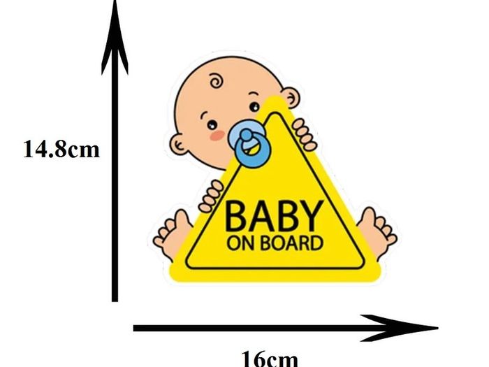 Car Decal.  Baby on Board. Boy