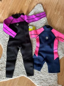 Long and short sleeved wetsuit for 3-4 yo