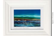 Sunset on Dublin Bay A6 framed print by artist Helen Mathews