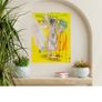 Framed Original Painting Eclectic Art Dublin Wedding Dress Art Bridal Original Art - Fashion Art - Couture Bride - Irish Figurative Art Image 10