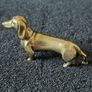 3 brass Dogs, Solid brass. Image 8