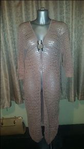 Next knitted with love summer cardigan knee lenght size UK18 EU46 Postage included