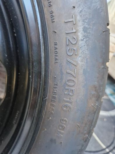 Space saving spare wheel