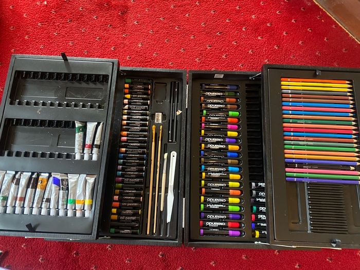 Art supplies as seen