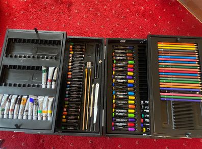 Art supplies as seen