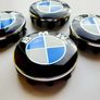 Set of 4 brand new 56mm BMW Classic BLUE / WHITE alloy wheel caps 56 Image 7