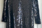 Elie Tahari black sequin dress