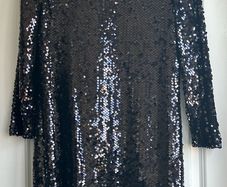Elie Tahari black sequin dress
