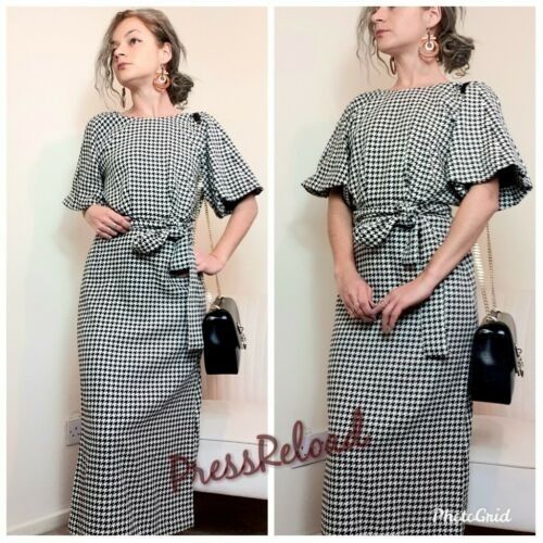 Zara houndstooth dress Bloggers favorite XS