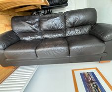 3 seat leather couch to take away