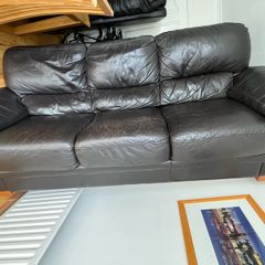 3 seat leather couch to take away