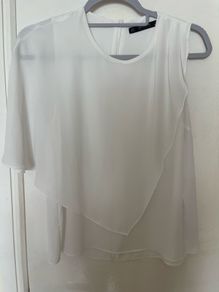 Zara White Blouse