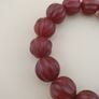 Vintage Melon Shape Carnelian Agate Beads Bracelet Image 3