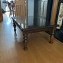 Solid Wooden Coffee Table with Glass Top Elegant & Sturdy Image 4