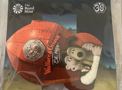 2019 sealed Wallace and Gromit Coin