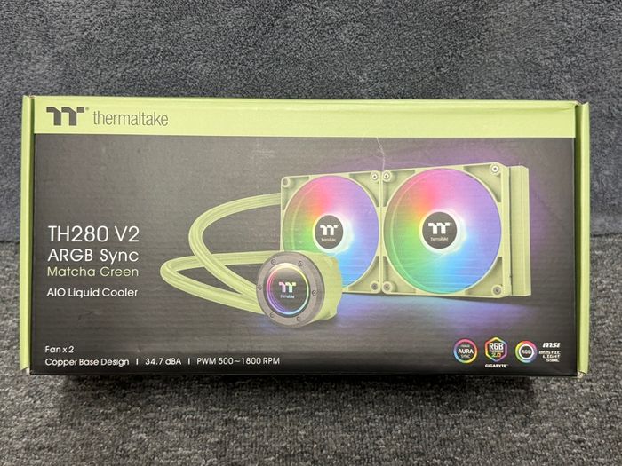 Thermaltake TH280 V2 ARGB Sync CPU Liquid Cooler Matcha Green Edition All-In-One
