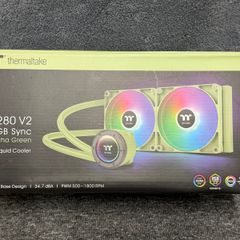 Thermaltake TH280 V2 ARGB Sync CPU Liquid Cooler Matcha Green Edition All-In-One