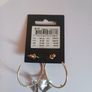 Pilgrim Gold Tone Hoop Earrings Clear Faceted Crystal Drop Danish Design New CAN POST Image 2