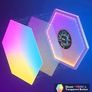 NEW SALE | Hexa Light Panels, Smart Hexagon LED Wall Lights, Wi-Fi RGBIC Music Sync Lights Work with Alexa & Google Assistant for Living Room 10 Packs Image 3
