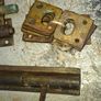Antique Brass Door Lock Bolts Etc., Postage available or Collection Image 7