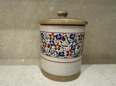 Nicholas Mosse Cookie Jar Wildflower Pattern but retired design