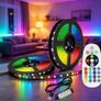 5050RGB LED Strip 24-Key Infrared Remote Control Multi-Color Adjustable Rainbow Changing Flexible LED Strip Image 2