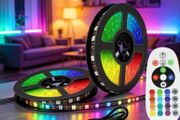 5050RGB LED Strip 24-Key Infrared Remote Control Multi-Color Adjustable Rainbow Changing Flexible LED Strip