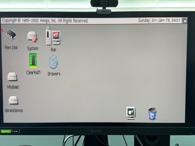 Amiga 1200 with accelerator and accessories