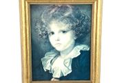 Vintage print of boy in red waistcoat by Jean Baptiste Greuze