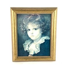 Vintage print of boy in red waistcoat by Jean Baptiste Greuze